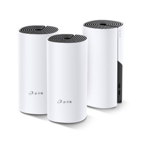 Access Point TP Link AC1200 Whole-Home Mesh Wi-Fi System Deco-E4(3-PACK), Qualcomm CPU, 867Mbps at 5GHz+300Mbps at 2.4GHz, 2 10/