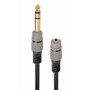 Audio adapter 6.35mm muški na 3.5mm ženski, GEMBIRD cable, 0.2 m, A-63M35F-0.2M