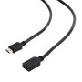 HDMI extension kabl, GEMBIRD, CC-HDMI4X-0.5M, M-F, v.2.0, 0,5m, support Ethernet, 3D