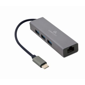 Docking station GEMBIRD USB adapter Type-C  Gigabit ethernet 3-port + USB hub 3.1 A-CMU3-LAN-01
