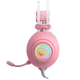 Slušalice sa mikrofonom gaming RAMPAGE RM-K1 PULSAR pink, USB, 7.1 Surround+Vibration, RGB, dugi fleksibilni mikrofon