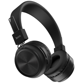 hoco. Slušalice bežične/žične, Bluetooth, 8h rada, mikrofon - W25 Promise Crne