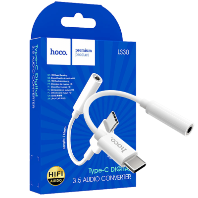 hoco. Adapter za slušalice, USB type C na 3.5 mm - LS30