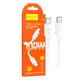 hoco. USB kabl za smartphone, type C, 100W, bijela - X96 Hyper, 100W, Beli