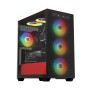 Kućište gaming RAMPAGE BLAZE Mesh Tempered Glass Black 4*12cm ARGB Fan M-ATX Mid-T