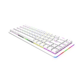 Tastatura gaming RAMPAGE REBEL white, Mechanical, Low Profile, blue switch, US Layout, Rainbow