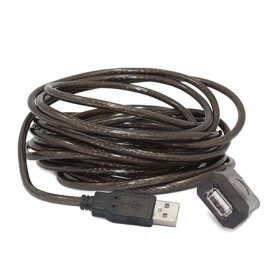 USB active extension cable 10m, GEMBIRD UAE-01-10M, black