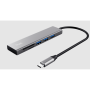 Trust Halyx Hub+čitač kartica USB-C Hub,3 USB porta, čitač kartica SD (micro SD)