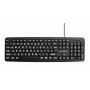 Tastatura GEMBIRD sa  velikim slovima, KB-US-103, Standard keyboard, USB, US layout, black