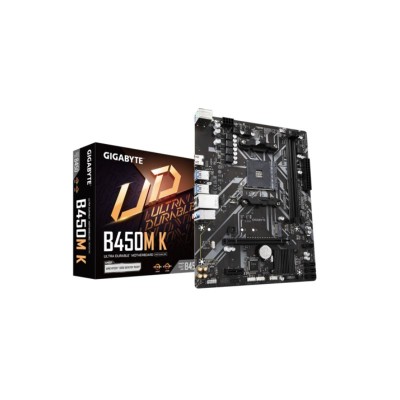 Gigabyte MB B450M K G20AM4 2xDDR4 up to 64GB/3600MHz1xM.2,4xSATA,2xPS/2,6xUSB,HDMI,