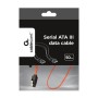 SATA data cable 50cm, metal clips, bulk, CC-SATAM-DATA, GEMBIRD