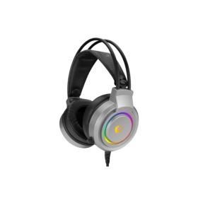 Slušalice sa mikrofonom gaming RAMPAGE RM-X5 AIRS RGB, gray, CMEDIA, USB