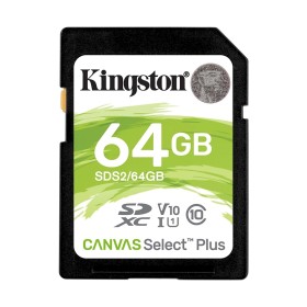 Kingston SD 64GB Class 10 Canvas Select Plus 100MBs Read,Class 10 UHS-I SDS2/64GB