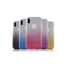 Gradient Glitter 3u1 maska Xiaomi Redmi Note 10 ljubičasta