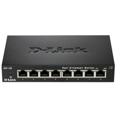 D-Link switch neupravljivi,DES-108/E (metalno kućište)