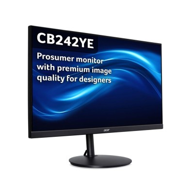 Acer 24" CB242Y E FHD ZerF 1ms23.8"IPS,250cd,100Hz,HDMI,VGA,DP,Tilt/Sw/H A/Pivot 5 to 25VESA 100X1