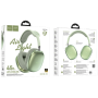 hoco. Slušalice bežične sa mikrofonom, Bluetooth, zelena - W35 Air Triumph Green