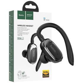 hoco. Slušalica bežična sa mikrofonom, Bluetooth, 50 mAh, 3 h - E26 Plus Encourage Black