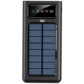 MeanIT Punjač prijenosni za mobitele + svjetiljka,solarni, 10000mAh - P1
