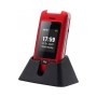 Telefon na tipke Artfone C10 preklop Red