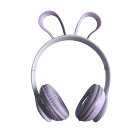 Bluetooth Slušalice Rabbit Ljubicasta
