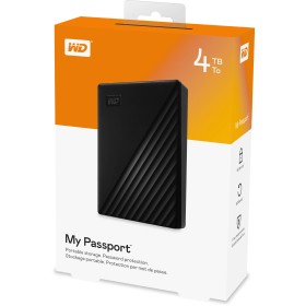 WD HDD 4TB My Passport Blackexternal HDD,2,5",USB 3.2 Gen1