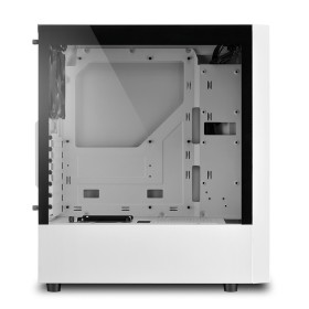 Kućište SHARKOON gaming, RGB Slider, ATX, 1x120mm fan, white, Tempered Glass