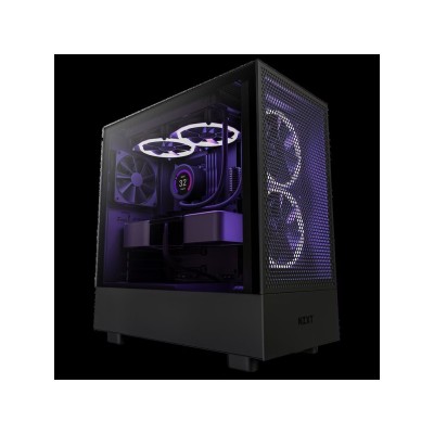 NZXT CASE H5 FLOW BLACK RGB mini-ITX, Micro-ATX, ATX, Mid-tower, 4x fan