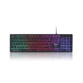 Tastatura GEMBIRD, KB-UML-01 Rainbow backlight multimedia keyboard, USB, USA layout