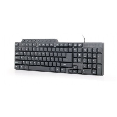 Tastatura GEMBIRD, KB-UM-104, Compact multimedia keyboard, USB, US layout, black
