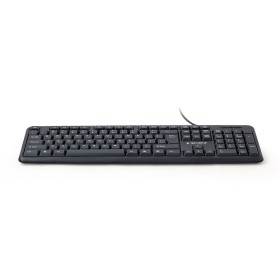 Tastatura GEMBIRD sa  velikim slovima, KB-US-103, Standard keyboard, USB, US layout, black
