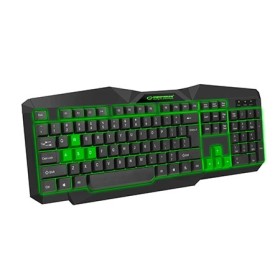 Tastatura gaming ESPERANZA TIRIONS, USB, illuminated, green, US layout, EGK201G