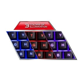 Tastatura i miš gaming ESPERANZA SHELTER, USB, multicolor illuminated, multimedia, US layout, EGK3000
