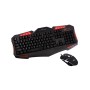 Tastatura i miš gaming ESPERANZA SHELTER, USB, multicolor illuminated, multimedia, US layout, EGK3000