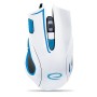 Miš ESPERANZA GAMING HAWK 7D MX401, WHITE-BLUE, 2400dpi, double-click, ergonomic, EGM401WB