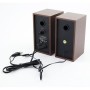 Zvučnici 2.0 ESPERANZA FOLK, 2x3W, 3.5mm, USB power, drvene kutije, EP122