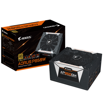 Gigabyte PSU 850WAorus P850W 80+ GOLD,F Modular1xMB/2xCPU/6xPCIe/6xSATA/3xPheripheral