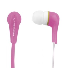Slušalice ESPERANZA LOLLIPOP In-Ear, Noise dampening + Amplified BASS, pink, EH146P
