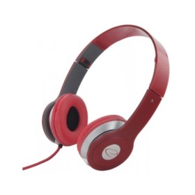 Slušalice sklopive ESPERANZA, TECHNO, red, volume control, EH145R