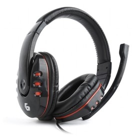 Slušalice sa mikrofonom GEMBIRD gaming, volume control, black/red, GHS-402