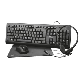 Trust Primo 4in1 Office set tastatura+wireless miš+podloga za miiš+slušalice