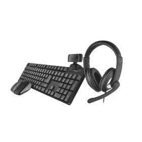 Trust 4in1 Home Office set Tastatura+wireless miš+hd cam +over-ear slušalice