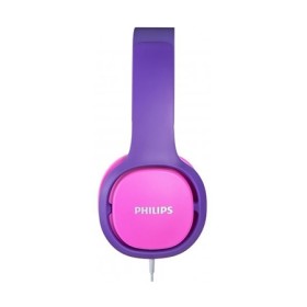 Slušalice PHILIPS dječije SHK2000PK/00 roza-ljubičasta boja, dužina kabla 1.2m. ograničenje glasnoće