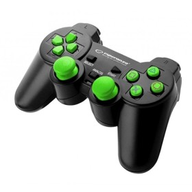 Game Pad ESPERANZA TROOPER, vibration, PS3/PC, USB, black/green, EGG107G