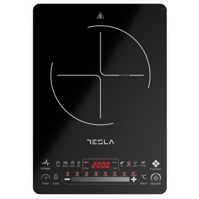 TESLA Indukcijski rešo IC400BSnaga 2000 W Touch dugmići 8 nivoa snage i temperature 9 prog kuh