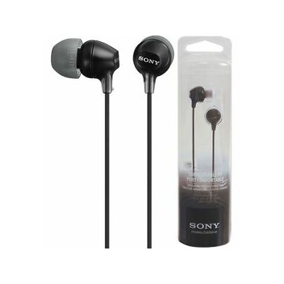 Sony slušalice EX-15 crne,In-Ear, mikrofon