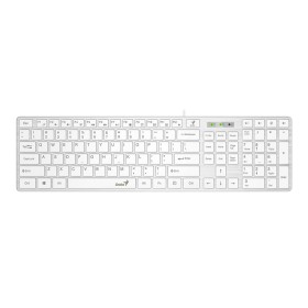 Genius SlimStar 126 tastatura  USB veza, low-profile tipke, bijela-white