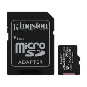 Micro SD card Kingston 256 GB SDHC  SDCS2/256GB  Class10 Canvas Select Plus SD adapter100MBs Read,Class 10 UHS-I