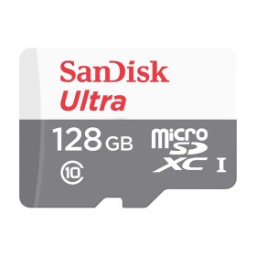 Micro SD SanDisk SDXC 128GB Ultra 100MB/Class 10/UHS-I  SDSQUNR-128G-GN3MN