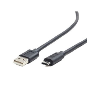 USB 2,0 kabal AM to Type-C AM/CM, 1,8m, BLACK, GEMBIRD CCP-USB2-AMCM-6